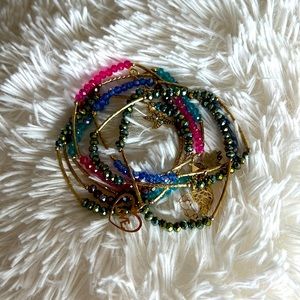 7 Charm/Bead Bracelets